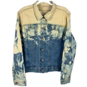 Custom Bleached Denim Vintage Jacket